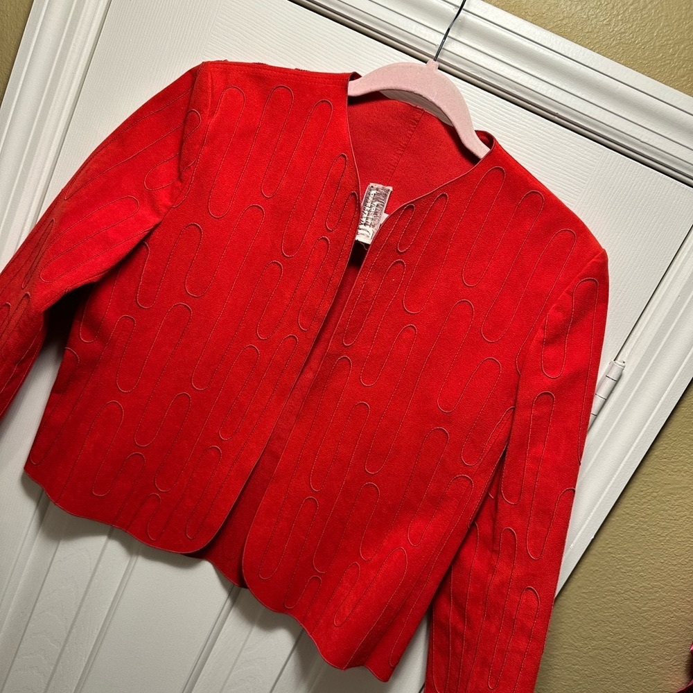 Vibrant Red Fabric - Made in USA